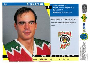1997-98 Collector's Choice Swedish #83 Peter Ström Back