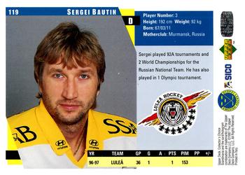 1997-98 Collector's Choice Swedish #119 Sergei Bautin Back