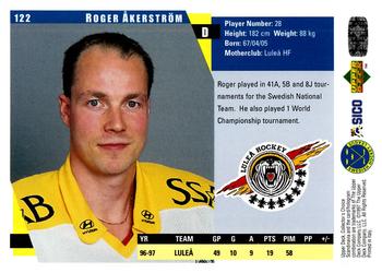 1997-98 Collector's Choice Swedish #122 Roger Åkerström Back