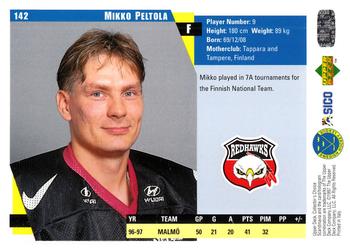 1997-98 Collector's Choice Swedish #142 Mikko Peltola Back