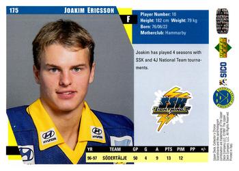 1997-98 Collector's Choice Swedish #175 Joakim Eriksson Back