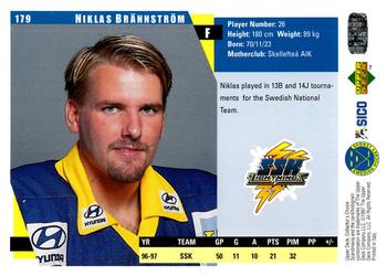 1997-98 Collector's Choice Swedish #179 Niklas Brännström Back