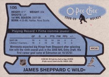 2008-09 O-Pee-Chee - 1979-80 Retro #105 James Sheppard Back