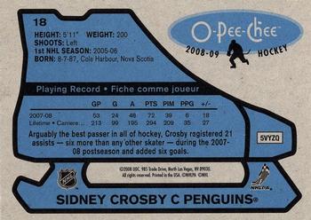 2008-09 O-Pee-Chee - 1979-80 Retro #18 Sidney Crosby Back
