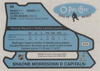 2008-09 O-Pee-Chee - 1979-80 Retro #28 Shaone Morrisonn Back