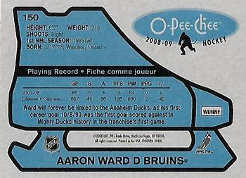 2008-09 O-Pee-Chee - 1979-80 Retro #150 Aaron Ward Back