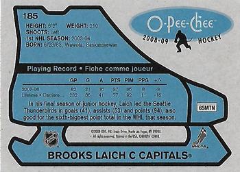 2008-09 O-Pee-Chee - 1979-80 Retro #185 Brooks Laich Back