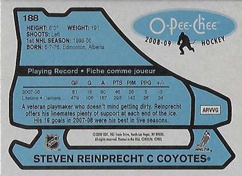 2008-09 O-Pee-Chee - 1979-80 Retro #188 Steven Reinprecht Back