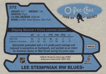2008-09 O-Pee-Chee - 1979-80 Retro #272 Lee Stempniak Back
