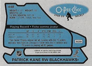 2008-09 O-Pee-Chee - 1979-80 Retro #448 Patrick Kane Back