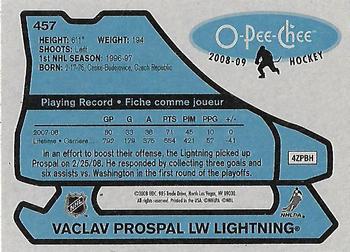 2008-09 O-Pee-Chee - 1979-80 Retro #457 Vaclav Prospal Back