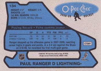 2008-09 O-Pee-Chee - 1979-80 Retro #134 Paul Ranger Back