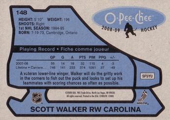 2008-09 O-Pee-Chee - 1979-80 Retro #148 Scott Walker Back