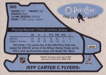 2008-09 O-Pee-Chee - 1979-80 Retro #265 Jeff Carter Back
