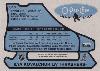 2008-09 O-Pee-Chee - 1979-80 Retro #315 Ilya Kovalchuk Back