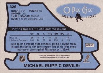 2008-09 O-Pee-Chee - 1979-80 Retro #326 Michael Rupp Back