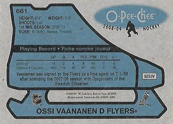 2008-09 O-Pee-Chee - 1979-80 Retro #661 Ossi Vaananen Back