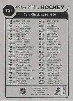 2008-09 O-Pee-Chee - 1979-80 Retro #701 Checklist: 701-800 Back