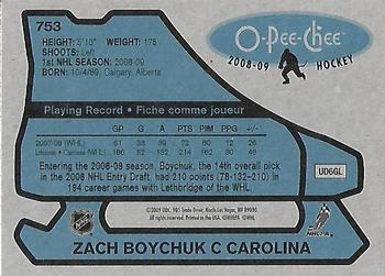 2008-09 O-Pee-Chee - 1979-80 Retro #753 Zach Boychuk Back