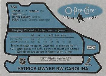 2008-09 O-Pee-Chee - 1979-80 Retro #756 Patrick Dwyer Back