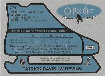 2008-09 O-Pee-Chee - 1979-80 Retro #771 Patrick Davis Back