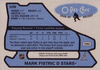 2008-09 O-Pee-Chee - 1979-80 Retro #539 Mark Fistric Back