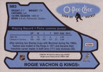 2008-09 O-Pee-Chee - 1979-80 Retro #583 Rogie Vachon Back