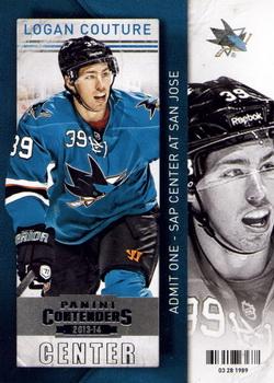 2013-14 Panini Contenders #9 Logan Couture Front