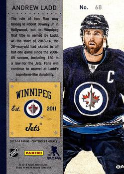 2013-14 Panini Contenders #68 Andrew Ladd Back