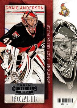 2013-14 Panini Contenders #79 Craig Anderson Front