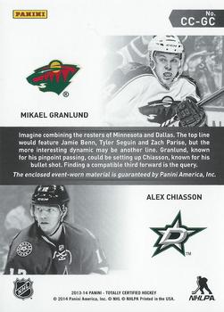 2013-14 Panini Totally Certified - Certified Competitors Jerseys Red #CC-GC Mikael Granlund / Alex Chiasson Back