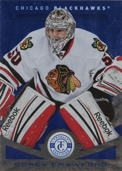 2013-14 Panini Totally Certified - Platinum Blue #75 Corey Crawford Front