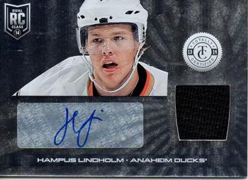 2013-14 Panini Totally Certified - Rookie Autograph Jersey #247 Hampus Lindholm Front