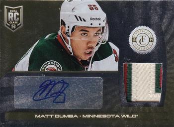 2013-14 Panini Totally Certified - Rookie Autograph Platinum Gold Patch #245 Mathew Dumba Front