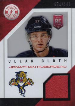 2013-14 Panini Totally Certified - Clear Cloth Red Jersey #CL-JH Jonathan Huberdeau Front