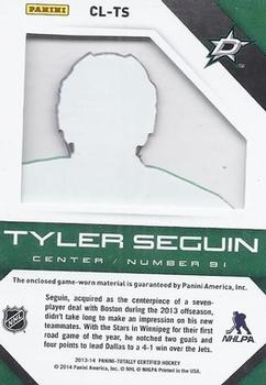 2013-14 Panini Totally Certified - Clear Cloth Red Jersey #CL-TS Tyler Seguin Back
