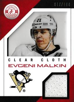 2013-14 Panini Totally Certified - Clear Cloth Red Jersey #CL-EM Evgeni Malkin Front