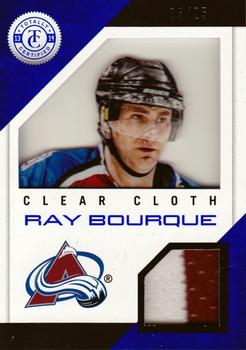 2013-14 Panini Totally Certified - Clear Cloth Blue Prime #CL-RB Ray Bourque Front