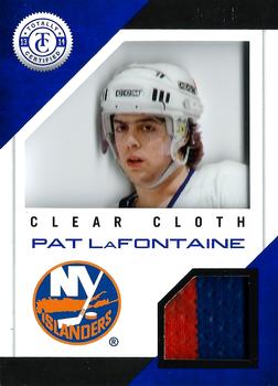 2013-14 Panini Totally Certified - Clear Cloth Blue Prime #CL-PLF Pat LaFontaine Front