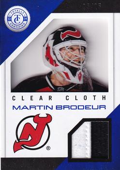 2013-14 Panini Totally Certified - Clear Cloth Blue Prime #CL-MB Martin Brodeur Front