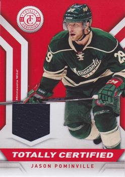 2013-14 Panini Totally Certified - Jerseys Red #TC-JPO Jason Pominville Front