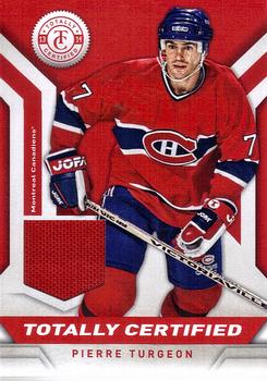 2013-14 Panini Totally Certified - Jerseys Red #TC-PT Pierre Turgeon Front