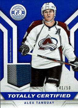 2013-14 Panini Totally Certified - Jerseys Prime Blue #TC-AT Alex Tanguay Front