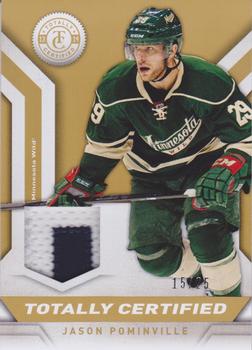 2013-14 Panini Totally Certified - Jerseys Patch Gold #TC-JPO Jason Pominville Front