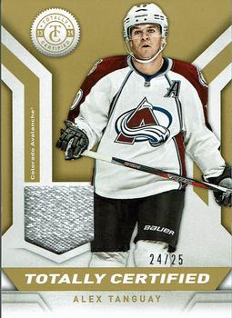 2013-14 Panini Totally Certified - Jerseys Patch Gold #TC-AT Alex Tanguay Front