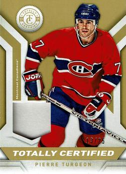 2013-14 Panini Totally Certified - Jerseys Patch Gold #TC-PT Pierre Turgeon Front