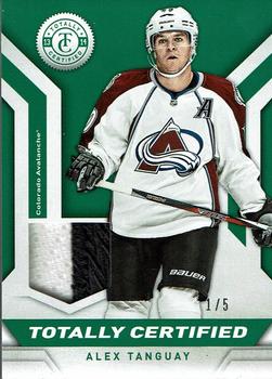 2013-14 Panini Totally Certified - Jerseys Patch Green #TC-AT Alex Tanguay Front