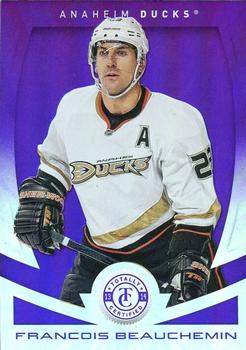 2013-14 Panini Totally Certified - Mirror Platinum Purple #128 Francois Beauchemin Front