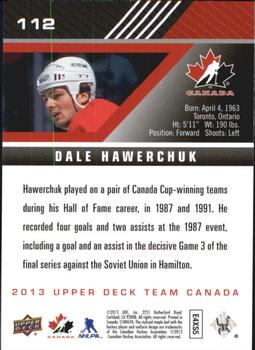 2013 Upper Deck Team Canada #112 Dale Hawerchuk Back