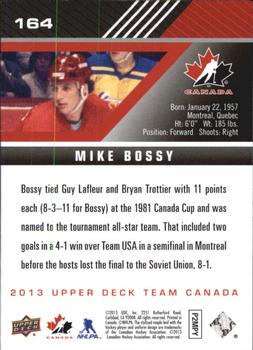 2013 Upper Deck Team Canada #164 Mike Bossy Back